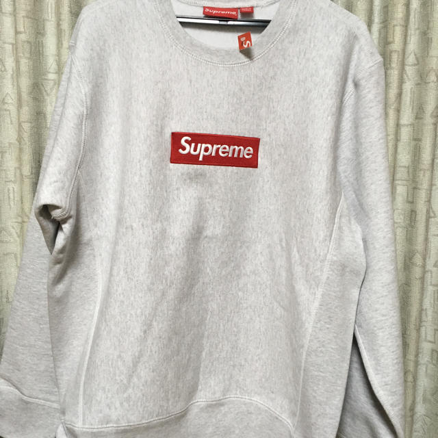 18AW supreme box logo スウェットM グレー 本日終了