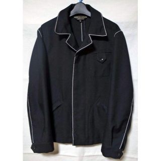 コムデギャルソンオムプリュス(COMME des GARCONS HOMME PLUS)のコムデギャルソンオムプリュス 99AW ステッチ ジャケット 黒 白 M(ブルゾン)