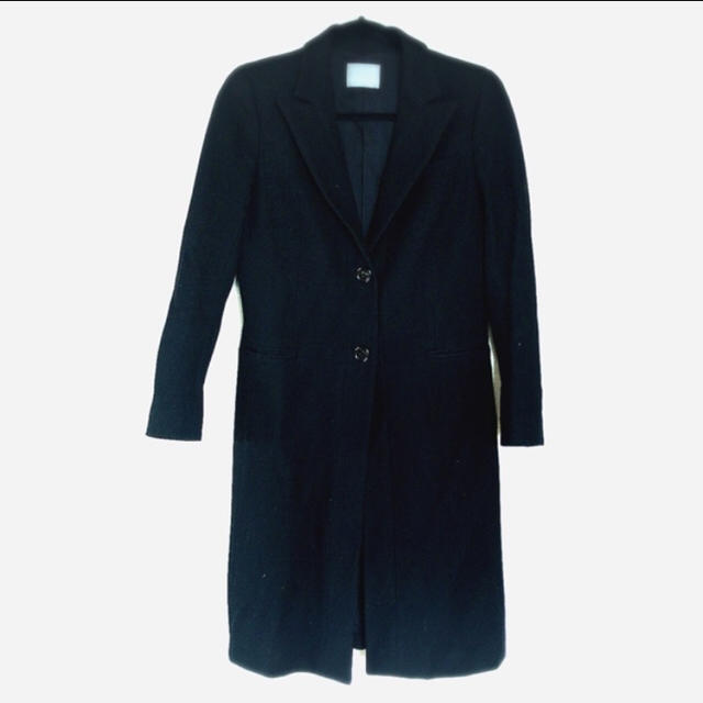 theory Luxe】セオリーリュクス チェスター コート 黒 theory Luxe】セオリーリュクス チェスター コート 黒