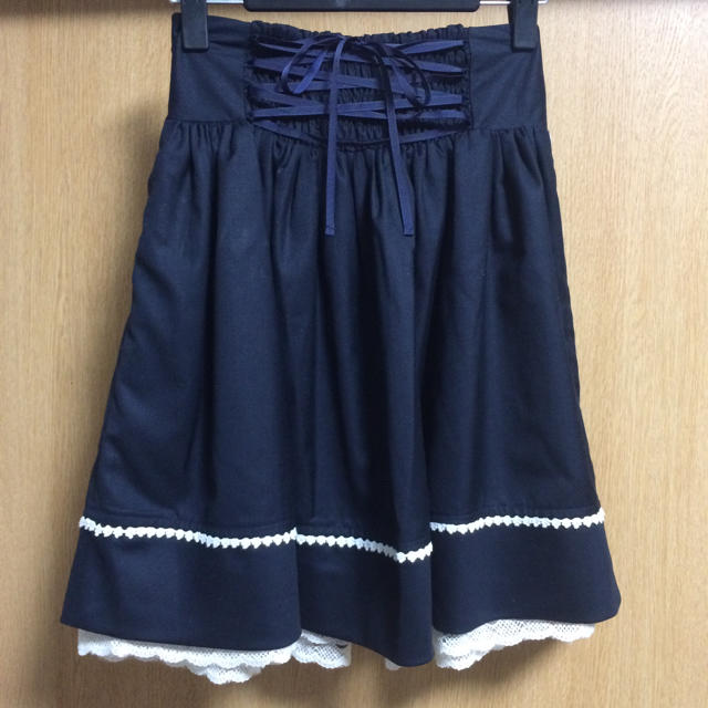 BLUE ROGUE(ブルーローグ)のBLUE ROGUE 編み上げスカート レディースのスカート(ひざ丈スカート)の商品写真
