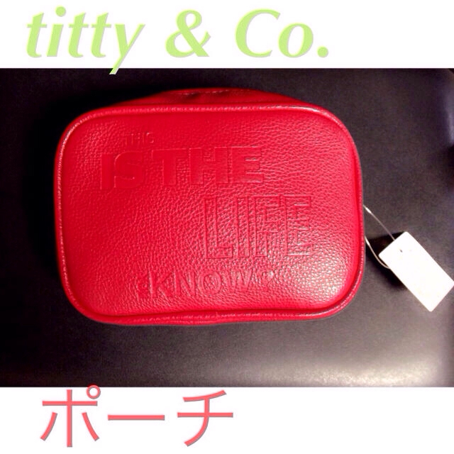 titty&co(ティティアンドコー)のtitty & Co.★赤ポーチ レディースのファッション小物(ポーチ)の商品写真