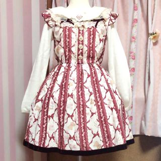 リズリサ(LIZ LISA)の新品未使用♡リズリサLIZ LISAクリスマスワンピース赤♡アクシーズFint(ミニワンピース)