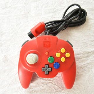 ニンテンドウ64(NINTENDO 64)のニンテンドー64コントローラー／ホリパッドミニ64 レッド(その他)