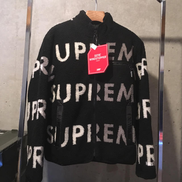 Supreme - supreme reversible logo fleece jacket