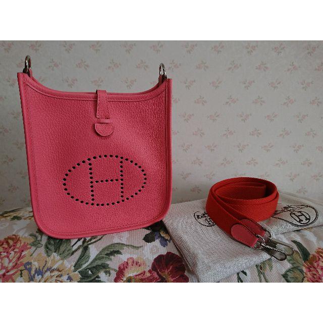HERMES - HERMES★正規品　キュート☆エヴリンTPM　ローズアザレ