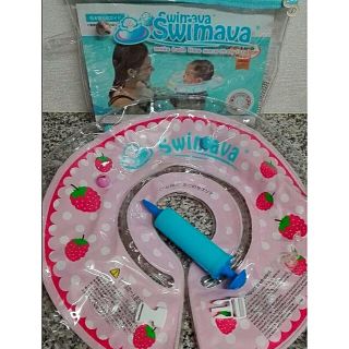 トイザラス(トイザらス)のスイマーバ SWIMAVA お風呂 浮き輪 お風呂用品 いちご ピンク 首リング(お風呂のおもちゃ)