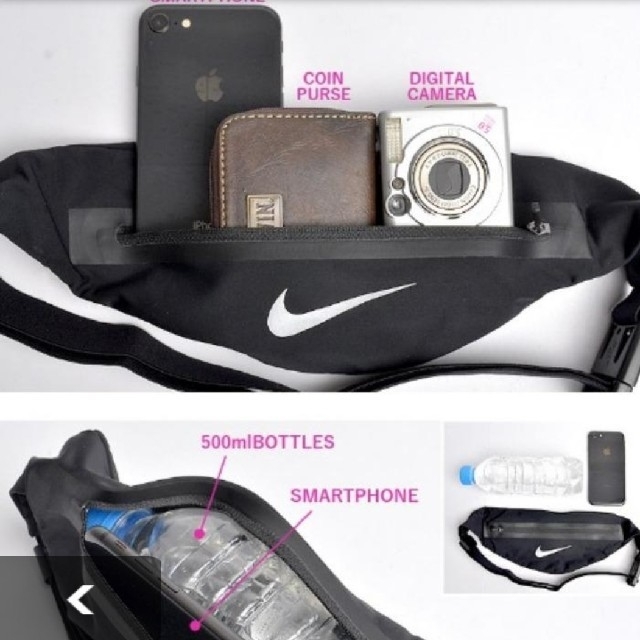 NIKE(ナイキ)の新品 NIKE zip pocket expandable waistpack レディースのバッグ(ボディバッグ/ウエストポーチ)の商品写真