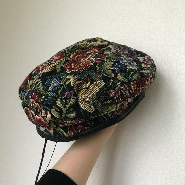 花柄ベレー帽 レディースの帽子(ハンチング/ベレー帽)の商品写真