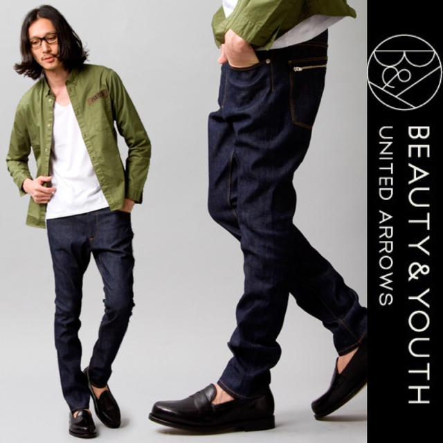 BEAUTY&YOUTH UNITED ARROWS(ビューティアンドユースユナイテッドアローズ)のBEAUTY&YOUTH デニム テーパード B&Y ユナイテッドアローズ 新品 メンズのパンツ(デニム/ジーンズ)の商品写真