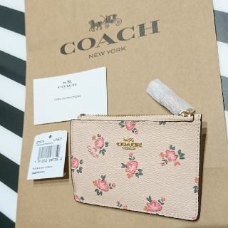 コーチ(COACH)の♥️新品♥️【COACH】ID・パス・コインケース☆フローラル柄☆(パスケース/IDカードホルダー)