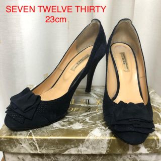 セヴントゥエルヴサーティ(VII XII XXX)のSEVEN TWELVE THIRTY パンプス ネイビー 23cm(ハイヒール/パンプス)