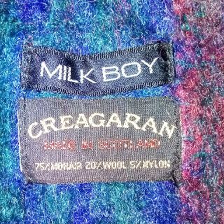 ミルクボーイ(MILKBOY)のMILKBOY　モヘアニットマフラー　スコットランド製(マフラー)