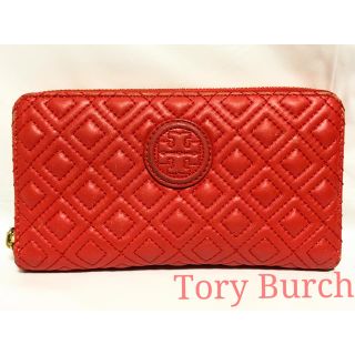 トリーバーチ(Tory Burch)の[送料無料]正規品✨ トリーバーチ 長財布 ラウンドファスナー レッド赤(財布)