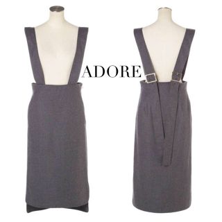 アドーア(ADORE)のgonta様専用 ADORE コンパクトフラノサスペンダースカート (ひざ丈スカート)