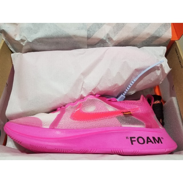 THE 10 NIKE ZOOM FLY PINK OFF WHITE 27.5のサムネイル