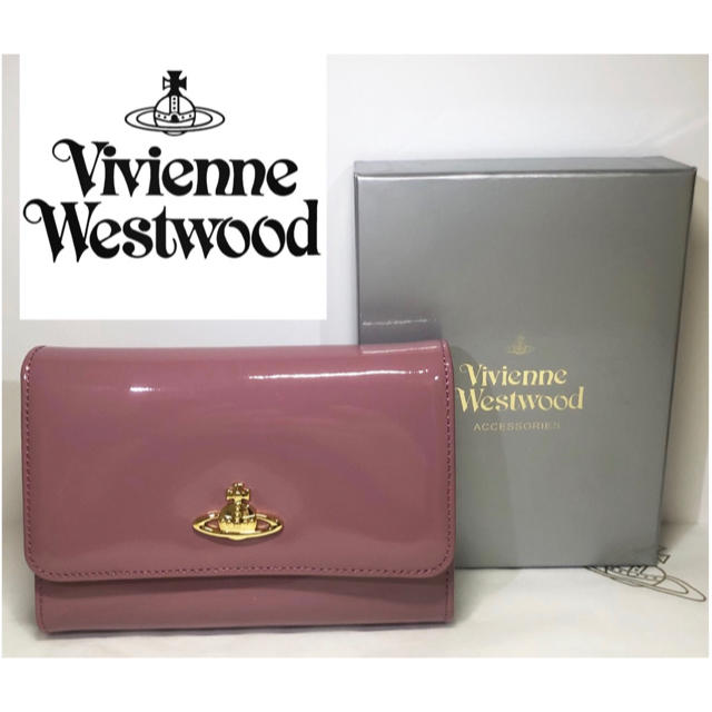 Vivienne Westwood(ヴィヴィアンウエストウッド)の大人気！【新品】Vivienne Westwood 三つ折り財布 ピンク 本物 レディースのファッション小物(財布)の商品写真