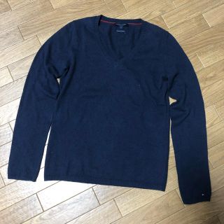 トミーヒルフィガー(TOMMY HILFIGER)のトミーヒルフィガー☆シンプル カシミヤ入りニット(ニット/セーター)