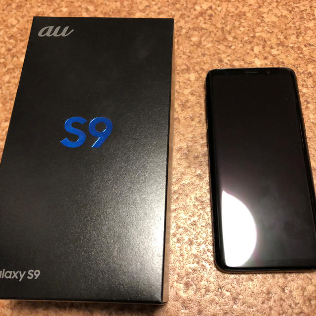 SAMSUNG(サムスン)の値下げ！新品 Galaxy S9 SCV38 [ミッドナイトブラック]  スマホ/家電/カメラのスマートフォン/携帯電話(スマートフォン本体)の商品写真