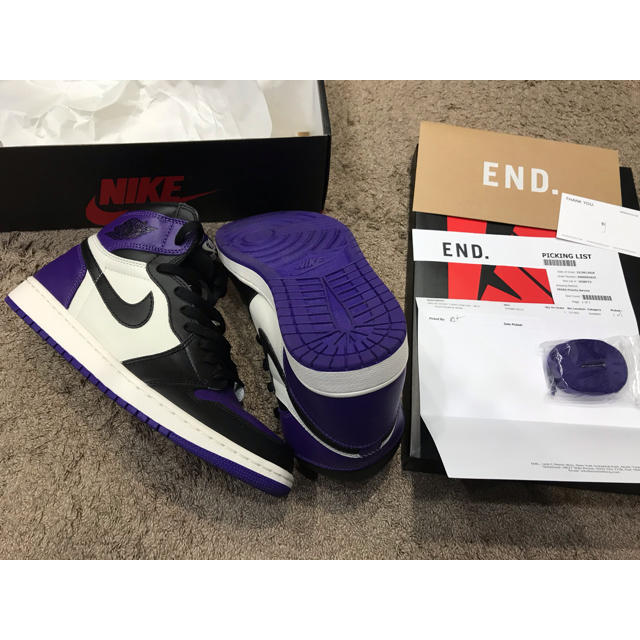 NIKE(ナイキ)のNIKE 28 AIR JORDAN 1 RETRO COURT PURPLE メンズの靴/シューズ(スニーカー)の商品写真