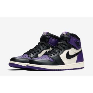 ナイキ(NIKE)のNIKE 28 AIR JORDAN 1 RETRO COURT PURPLE(スニーカー)