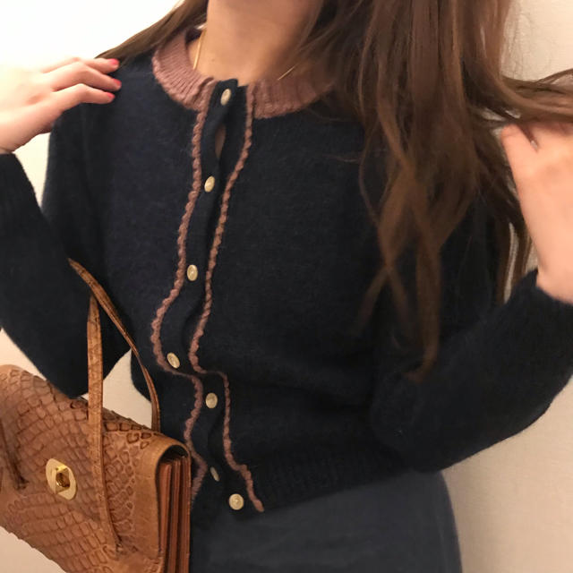 Lochie(ロキエ)のvintage  cardigan knit レディースのトップス(カーディガン)の商品写真