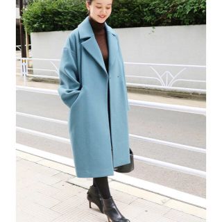 イエナ チェスターコート(レディース)(ブルー・ネイビー/青色系)の イエナ チェスターコート(レディース)(ブルー・ネイビー/青色系)の
