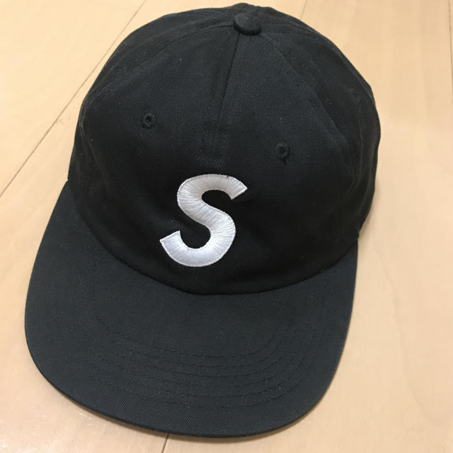 supreme 15ss sロゴ キャップ ブラック
