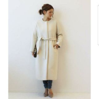 ドゥーズィエムクラス(DEUXIEME CLASSE)の2017aw ドゥーズィエムクラス　ダブルクロスベルテットコート(ロングコート)