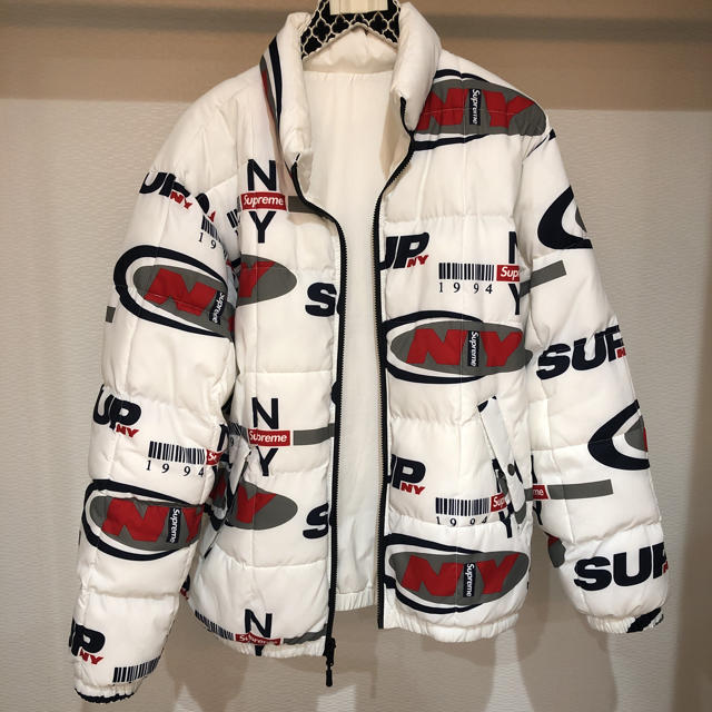 最安値 定価割れ supreme puffy 白L size