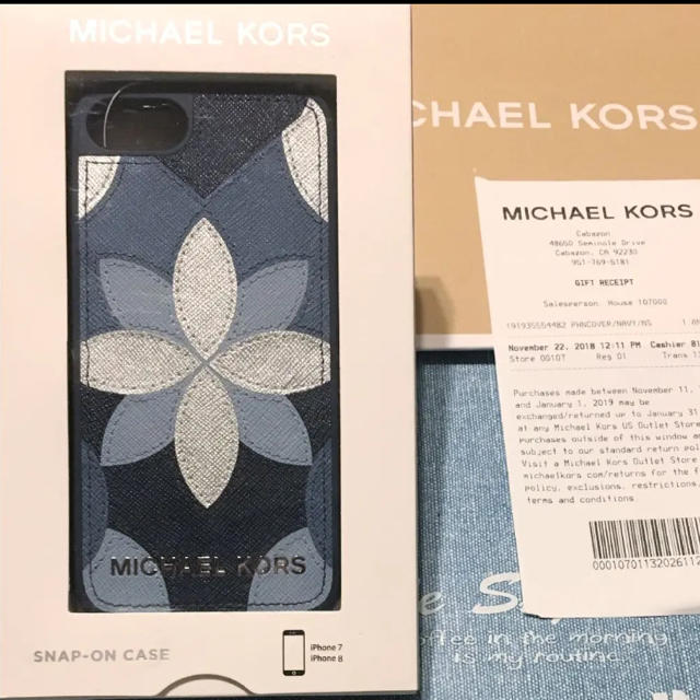 Michael Kors(マイケルコース)の新品タグ付き！ マイケルコース   iPhoneケース iPhone7/8/6s スマホ/家電/カメラのスマホアクセサリー(iPhoneケース)の商品写真