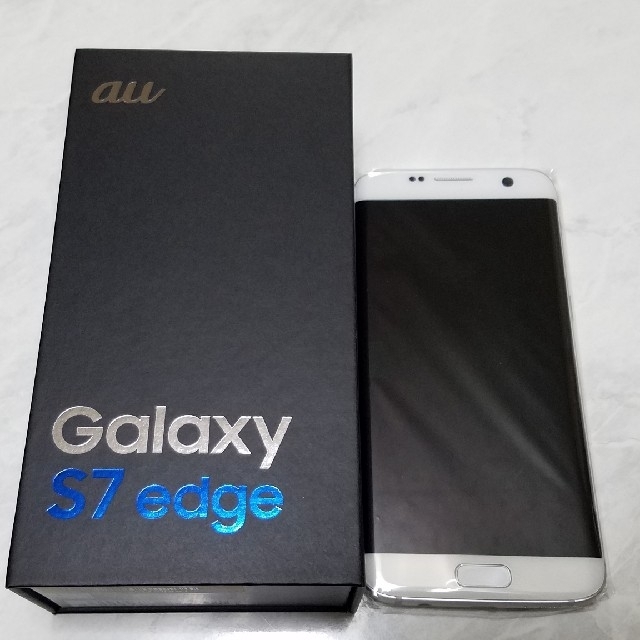 スマホ/家電/カメラ☆新品☆Galaxy S7 edge☆scv33☆32GB☆au☆ホワイト☆