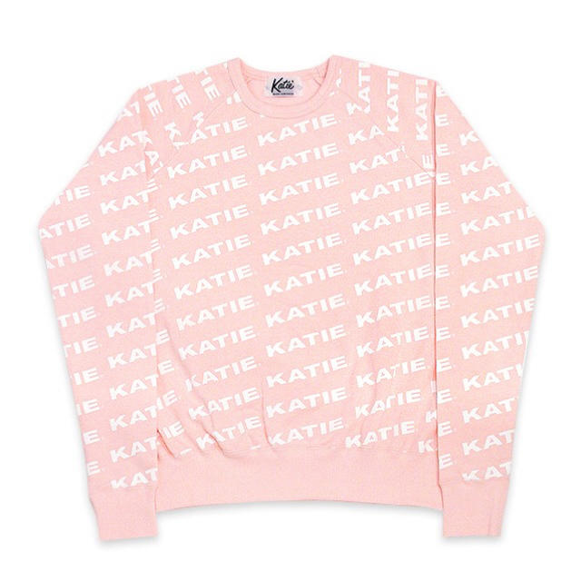 Katie(ケイティー)のたらこのおデコさま専用 KATIE LOGO FAB crew neck ピンク レディースのトップス(トレーナー/スウェット)の商品写真