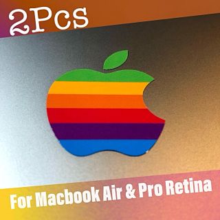 アップル(Apple)のレインボー クラシック Apple ロゴ ステッカー for Retina(シール)