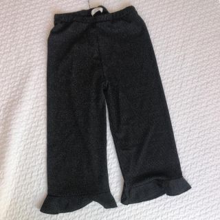 ザラキッズ(ZARA KIDS)のzara girl 黒ラメ ペチコート  フリルパンツ 150cm 新品(パンツ/スパッツ)