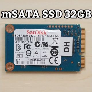 Sandisk mSATA SSD P4 32GB  SDSA4DH-032G(PCパーツ)