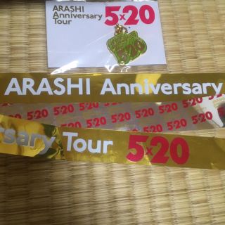 アラシ(嵐)の嵐ライブツアー5×20の会場限定チャーム(東京.緑）(男性アイドル)