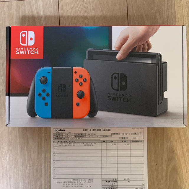 新品未開封 任天堂 Switch ネオン 納品書付