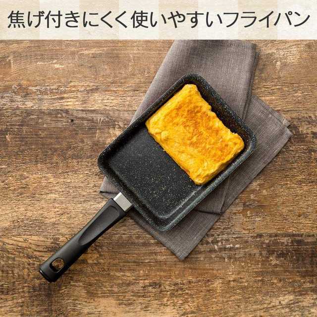 簡単たまご焼き☆玉子焼き器 ネイビー エッグパン IH対応 フッ素コート インテリア/住まい/日用品のキッチン/食器(鍋/フライパン)の商品写真