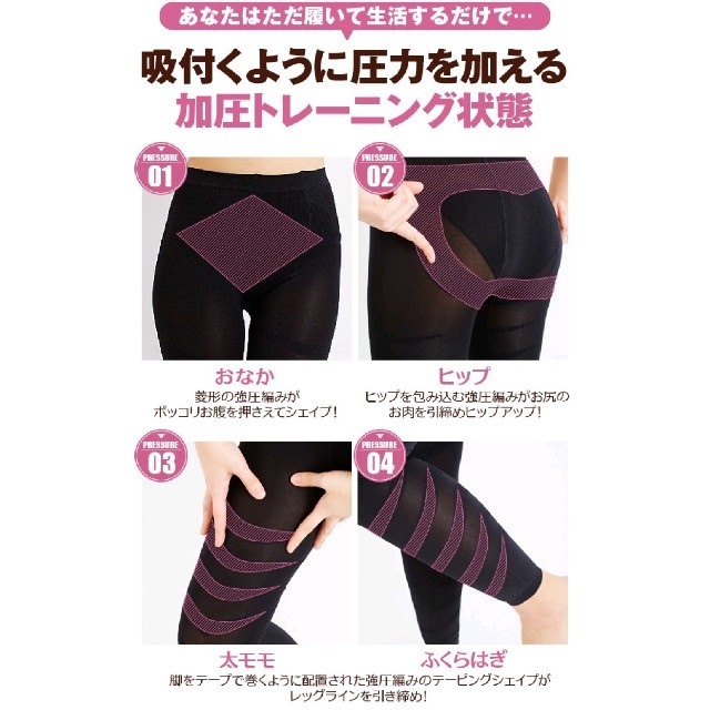 《正規品》リンパマッサージセルライトスパッツ★２足 コスメ/美容のダイエット(エクササイズ用品)の商品写真