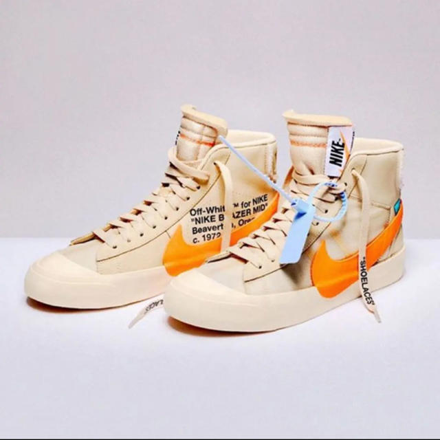 nikeNike off-white Blazer MID ナイキ オフホワイト 25