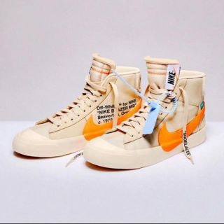 オフホワイト(OFF-WHITE)のNike off-white Blazer MID ナイキ オフホワイト 25(スニーカー)