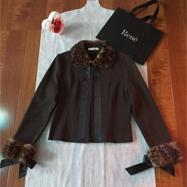 Rene✨ 美品✨ ミンクファー付きニットカーディガン 【超歓迎された