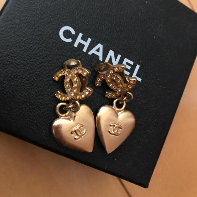 CHANEL イヤリング ハート CHANEL イヤリング ハート