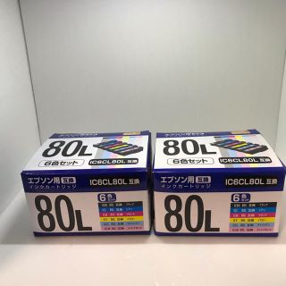 EPSON IC6CL80L 互換インク PP-EIC80L-6P  2箱(PC周辺機器)