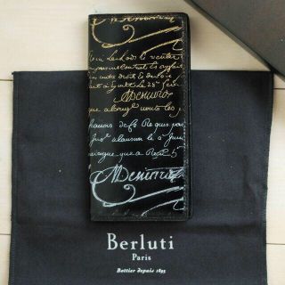 ベルルッティ(Berluti)の【特注】Berluti ブラック×シルバーゴールドパティーヌ ベルルッティN(長財布)