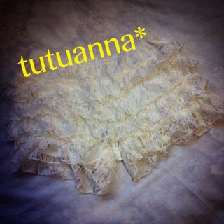 チュチュアンナ(tutuanna)のチュチュアンナ 白レースペチコート(ショートパンツ)