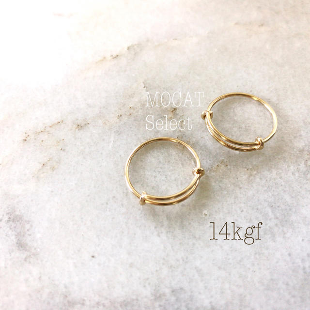 14KGF●サイズ調節OK🌟フリーリング レディースのアクセサリー(リング(指輪))の商品写真