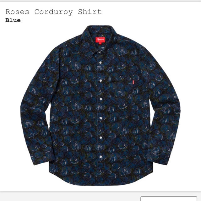 supreme rose corduroy shirt Mサイズ