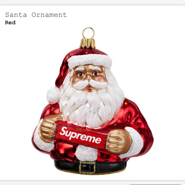 置物supreme santa ornament