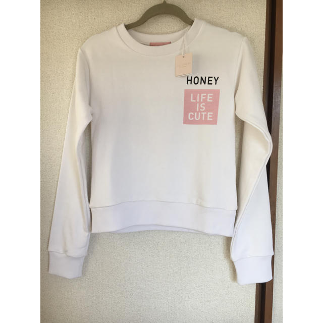 Honey mi Honey(ハニーミーハニー)のHONEY MI HONEY ハニーミーハニー  スウェット  新品、タグ付き レディースのトップス(トレーナー/スウェット)の商品写真